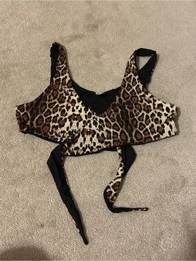 437 Cheetah Bikini Top